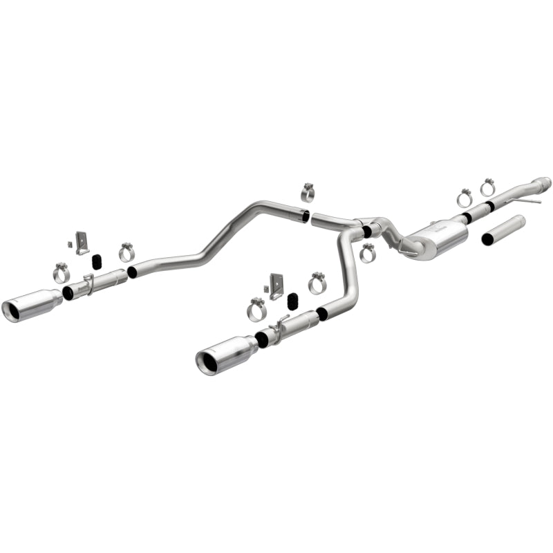Magnaflow Street Series Dual Exit Exhaust for 2019-2024 Chevy Silverado 1500 V8 5.3L/V6 4.3 with Polished Tips - OneFastShop