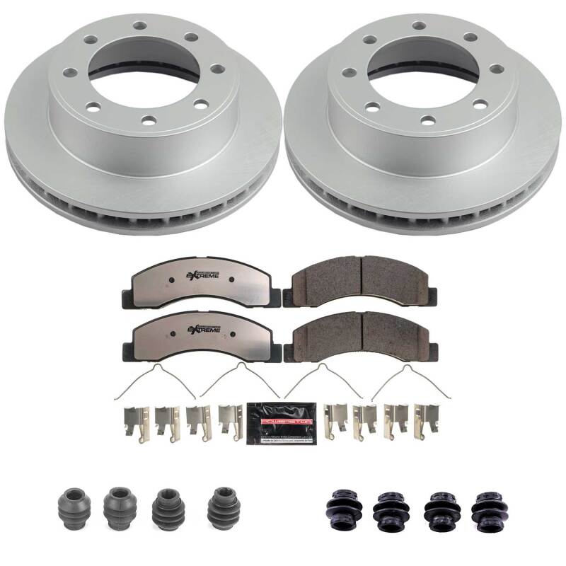 PowerStop Z36 Front Coated Brake Kit - Ford Excursion / F-250 / F-350 Super Duty 4WD 1999-2005