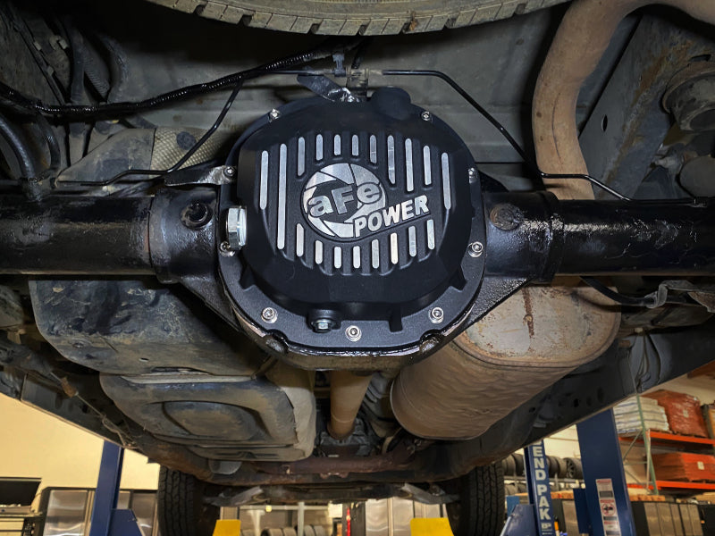 aFe 90-14 Ford F-150 Rear Differential Cover - Black With Machined Fins