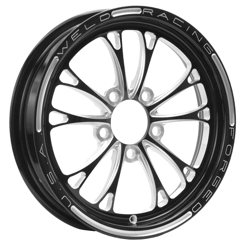 Weld V-Series 1-Piece Black Wheel 15x3.5 5x4.5 BP 2.25in BS Non-Beadlock