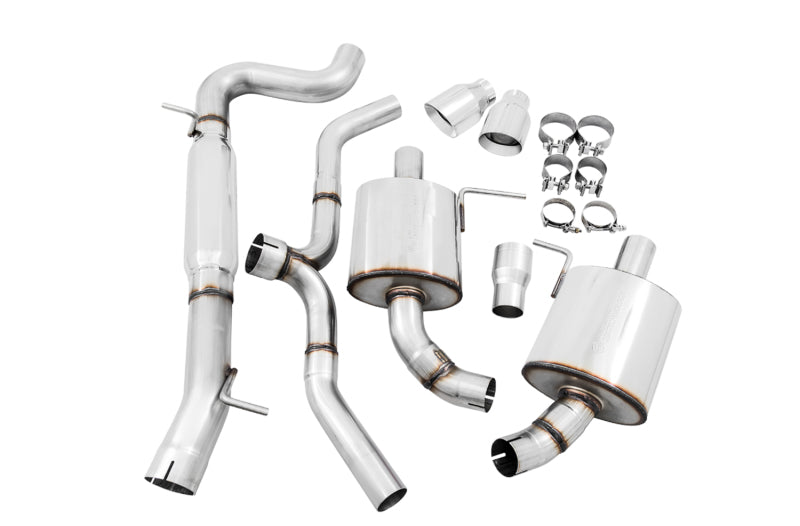 AWE Tuning Touring Edition Exhaust with Polished Silver Tips for VW MK7 Golf Alltrack/Sportwagen 4Motion