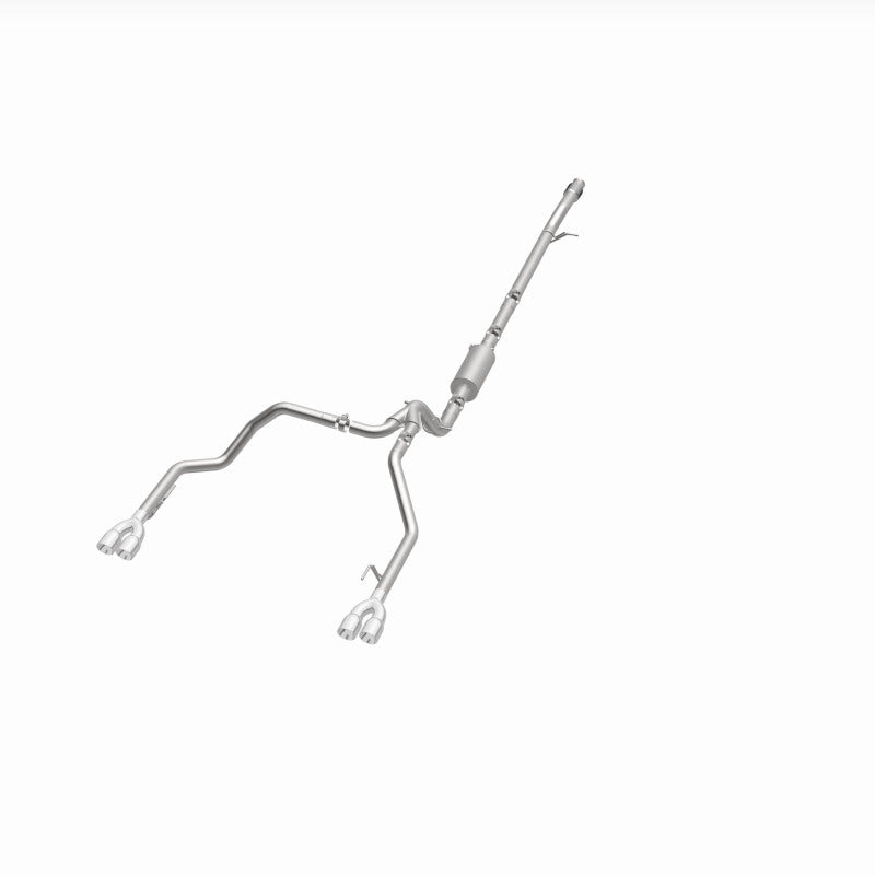 Magnaflow Street Series Quad Split Rear Exhaust for 2019-2024 Chevy Silverado 1500 V8 5.3L with Polished Tips