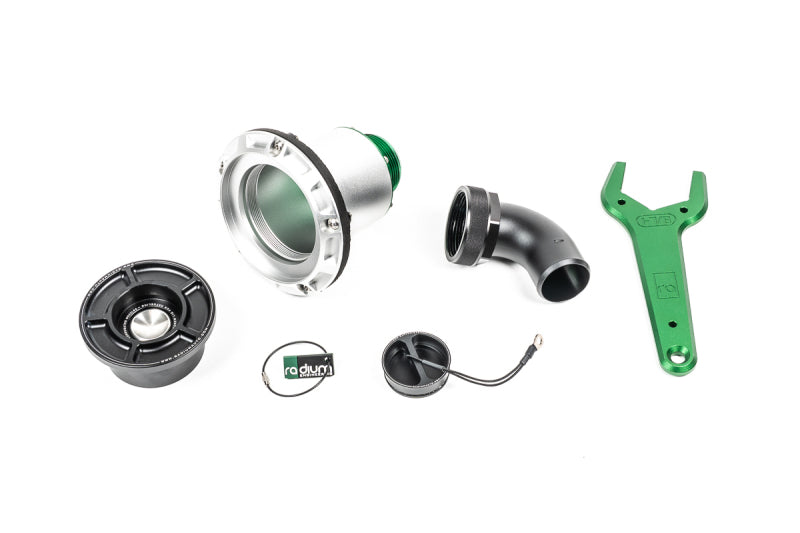 Radium Engineering Remote Mount SVF, Swing Valve Filler 1.5 Inch Elbow