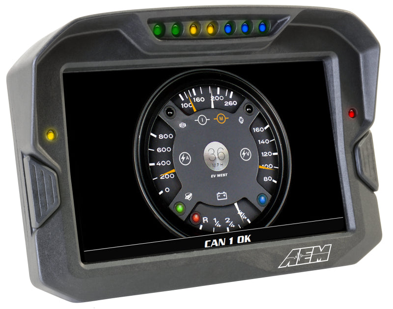 AEM CD-7 Non Logging GPS Enabled Race Dash Carbon Fiber Digital Display without VDM (CAN Input Only)