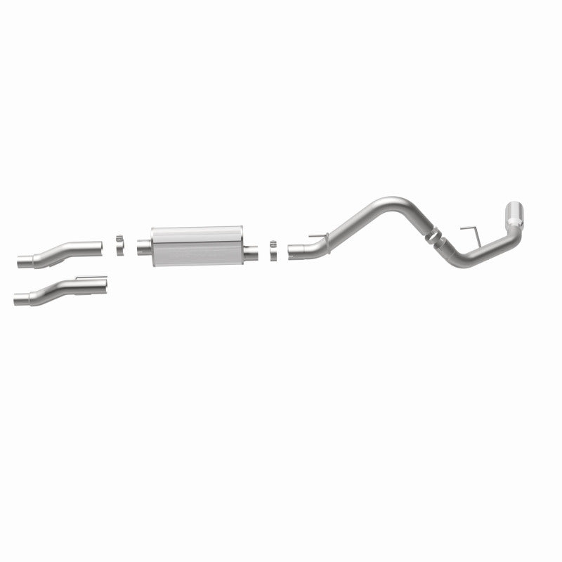 Magnaflow SS Catback Exhaust for 2011-2014 Ford F-150 3.7L/5.0L/6.2L Single Rear Exit with 4in Stainless Steel Tips - OneFastShop