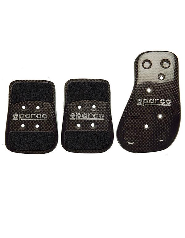 Sparco Pedal Kit Carbon Fiber Universal Fit Racing Interior - OneFastShop
