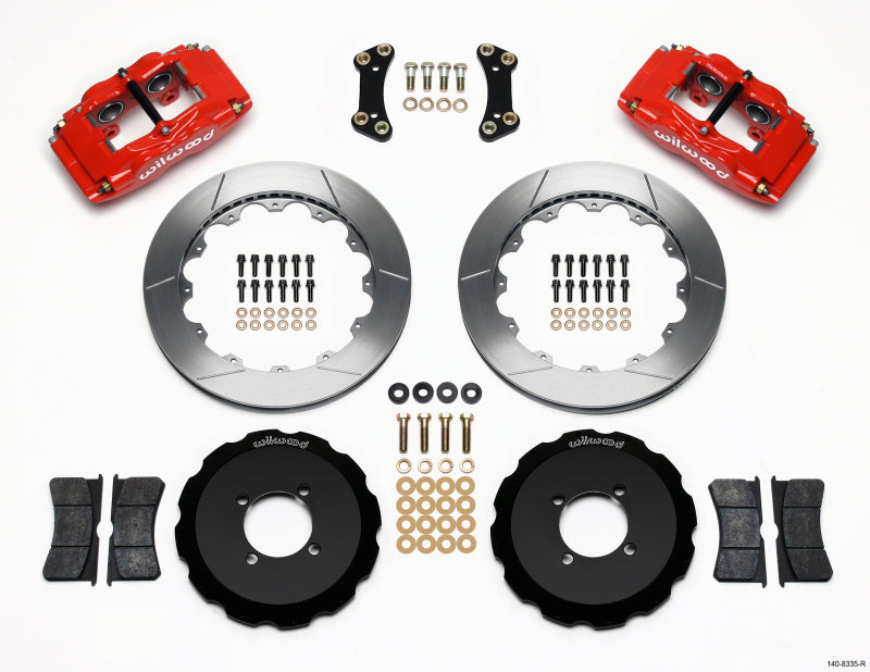 Wilwood FSLI4 Front Hat Kit 13.00in Red 2003-05 Scion xA xB - OneFastShop