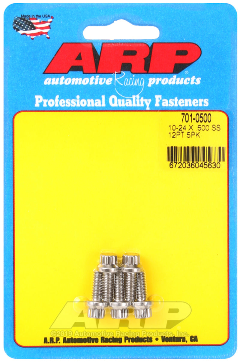ARP 10-24 x .500 12pt Stainless Steel Bolts - OneFastShop