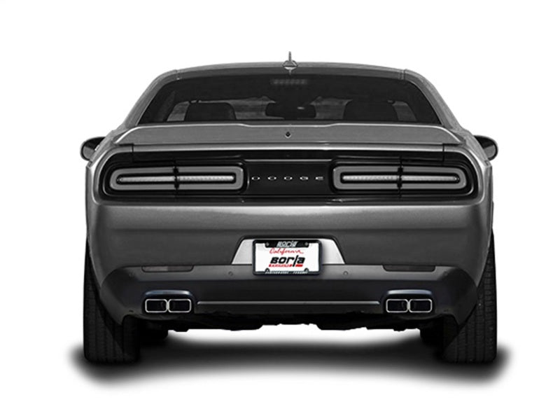 Borla ATAK Exhaust for 15-16 Dodge Challenger R/T 5.7L Dual Rectangle Angle Cut Dual Split Rear Exit