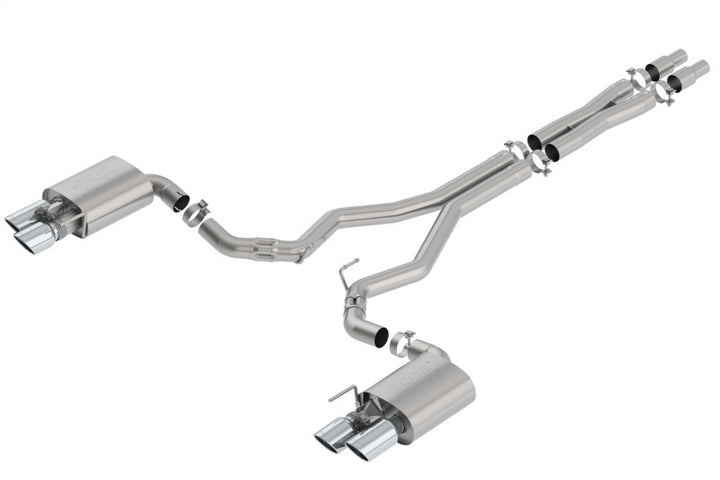 Borla Catback Exhaust System 3in ATAK w/ Valves - 2018 Ford Mustang GT