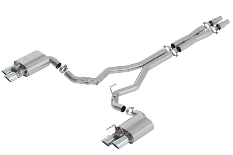 Borla Catback Exhaust System 3in ATAK w/ Valves - 2018 Ford Mustang GT - OneFastShop