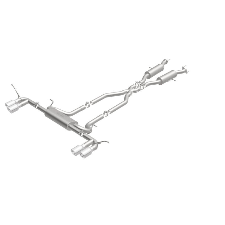 Magnaflow Cat Back Exhaust SS 2.5in Quad Split Polish 4in Tip for 14-15 Jeep Grand Cherokee 3.6L 5.7L V6 V8 - OneFastShop
