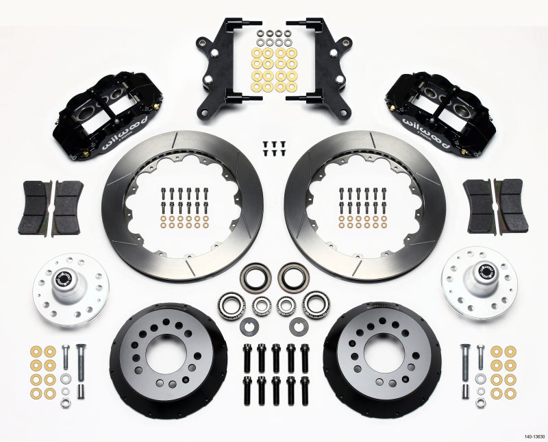 Wilwood Narrow Superlite 6R Slotted Front Hub Big Brake Kit 12.88in - Ford / Mercury Full Size 1964-1968