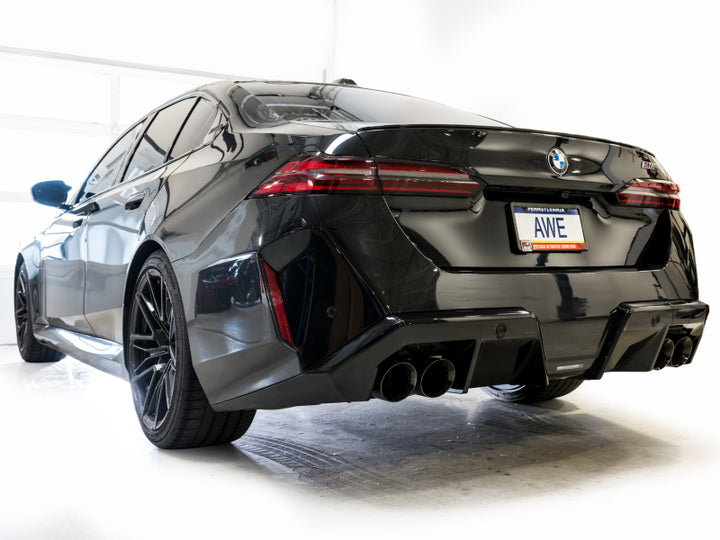 AWE Tuning BMW G90/G99 M5 Track Edition Cat-Back Exhaust Diamond Black Tips