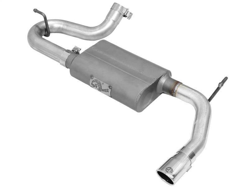 aFe Scorpion 2-1/2in Steel Axle-Back Exhaust 07-18 Jeep Wrangler JK V6-3.6/3.8L