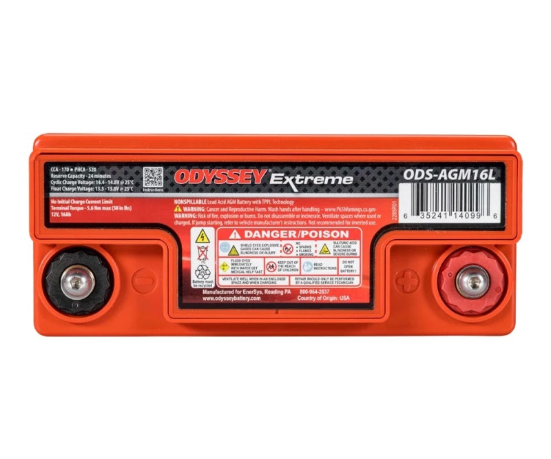 Odyssey Powersport Extreme AGM Battery - PC680, 170 CCA
