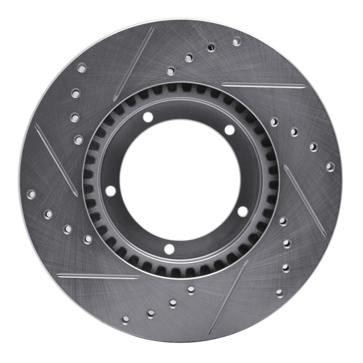 R1 67-88 Porsche 911 Front Right Drilled And Slotted Silver Brake Rotor