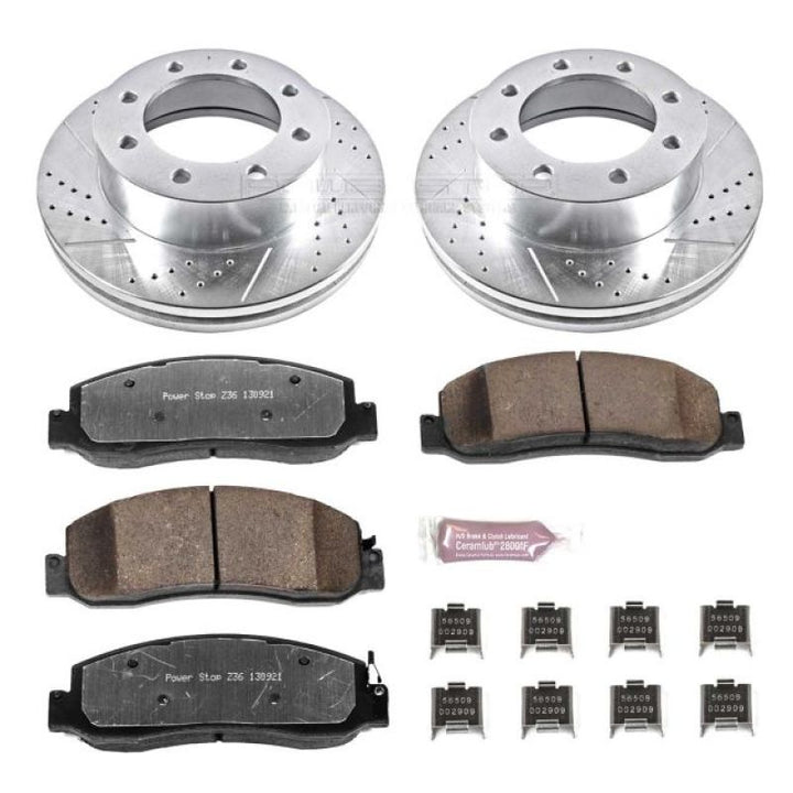 Power Stop 10-11 Ford F-350 Super Duty Front Z36 Truck and Tow Brake Kit