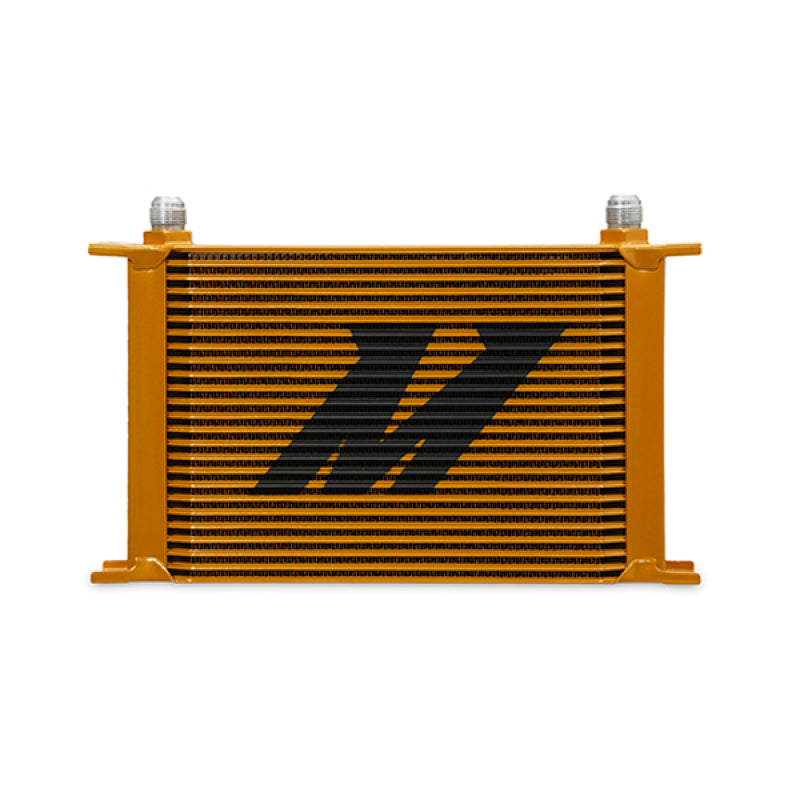 Mishimoto 25-Row Universal Oil Cooler - Gold for Ford Mustang GT, GT Premium, Bullitt, Mach 1 - OneFastShop