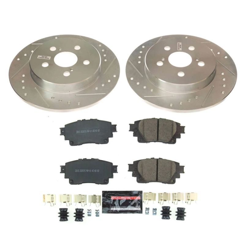 PowerStop Z23 Evolution Sport Brake Kit for 2019-2024 Toyota Corolla Rear - OneFastShop