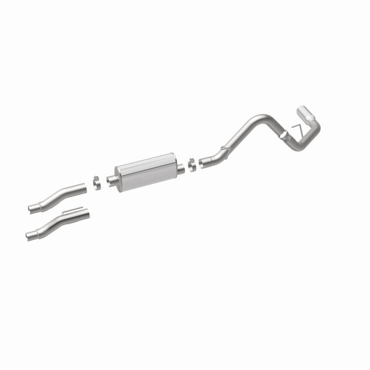 Magnaflow SS Catback Exhaust for 2011-2014 Ford F-150 3.7L/5.0L/6.2L Single Rear Exit with 4in Stainless Steel Tips - OneFastShop