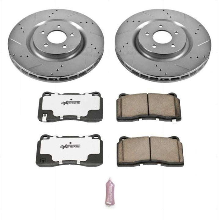 PowerStop Z26 Street Warrior Brake Kit for 07-14 Ford Mustang GT Boss 302 Shelby GT500 - OneFastShop