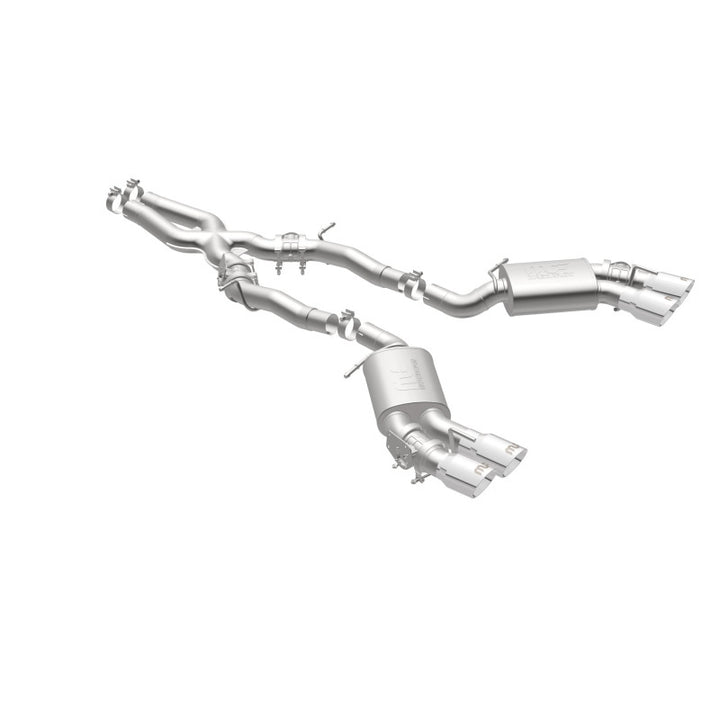 MagnaFlow Competition Cat Back Exhaust System 2016 Chevy Camaro 6.2L V8 Quad Polished Tips - OneFastShop