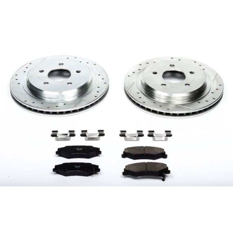 PowerStop Rear Z23 Evolution Sport Brake Kit for 04-09 Cadillac XLR - OneFastShop