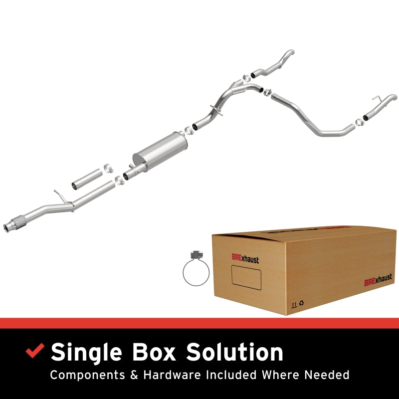 BRExhaust Direct-Fit Replacement Exhaust Kit - Chevrolet Silverado 1500 / GMC Sierra 1500 5.3L 2019-2024