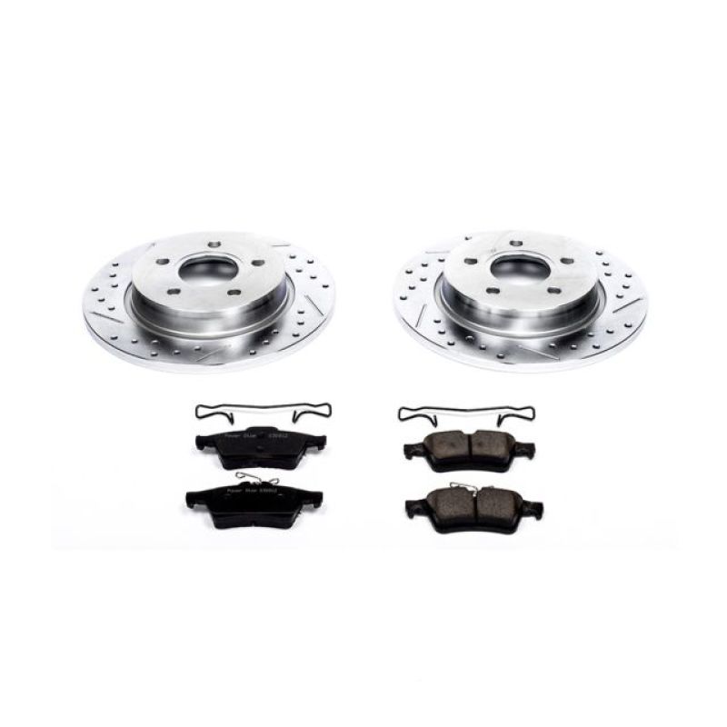 PowerStop Rear Z23 Evolution Sport Brake Kit for 12-18 Ford Focus - OneFastShop