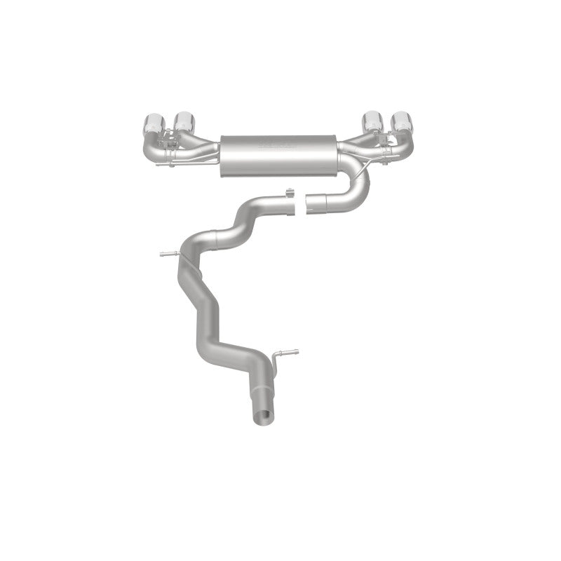 Magnaflow Cat-Back Exhaust System 3in Polished SS Quad Tip Split Rear Exit for 2015-2017 Volkswagen Golf R - OneFastShop