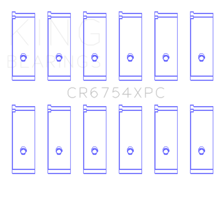 King Engine Bearings Performance Rod Bearing Set pMaxKote - Size STDX for Toyota 2JZGE/2JZGTE