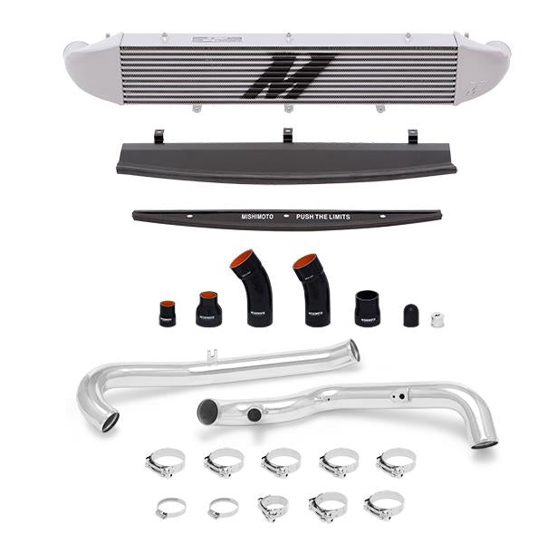 Mishimoto Front Mount Intercooler (Black) Kit with Pipes (Silver) - Ford Fiesta ST 1.6L 2014-2016