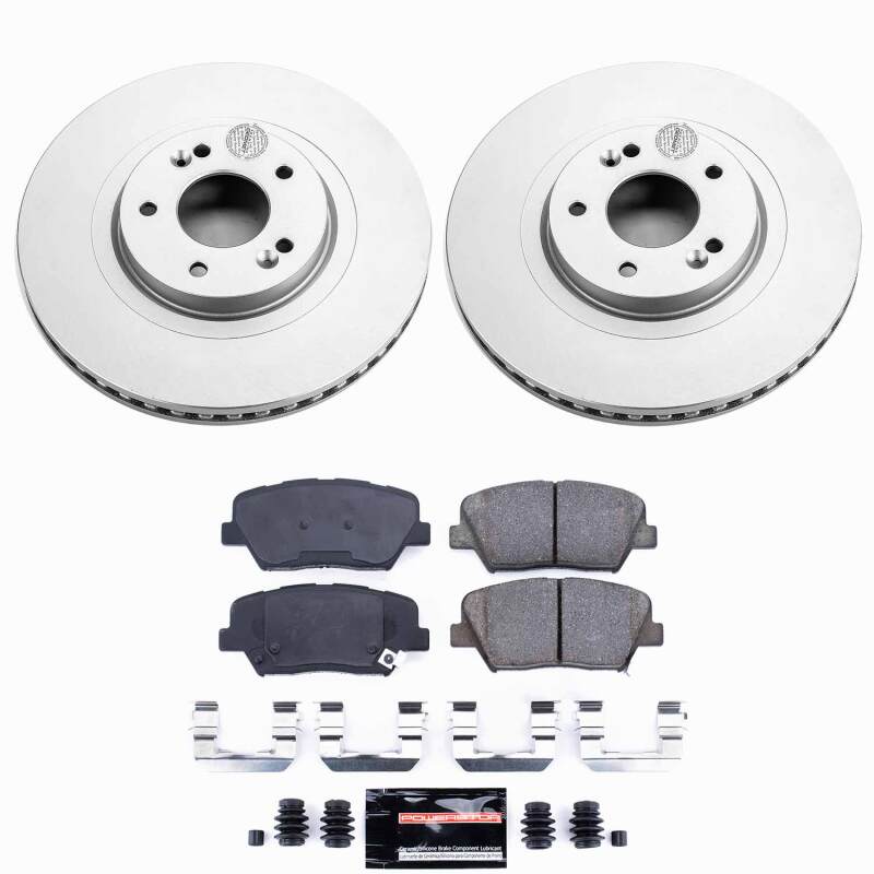 PowerStop Z23 Front Coated Brake Kit - Hyundai Santa Fe Sport / Kia Sorento 2013-2020