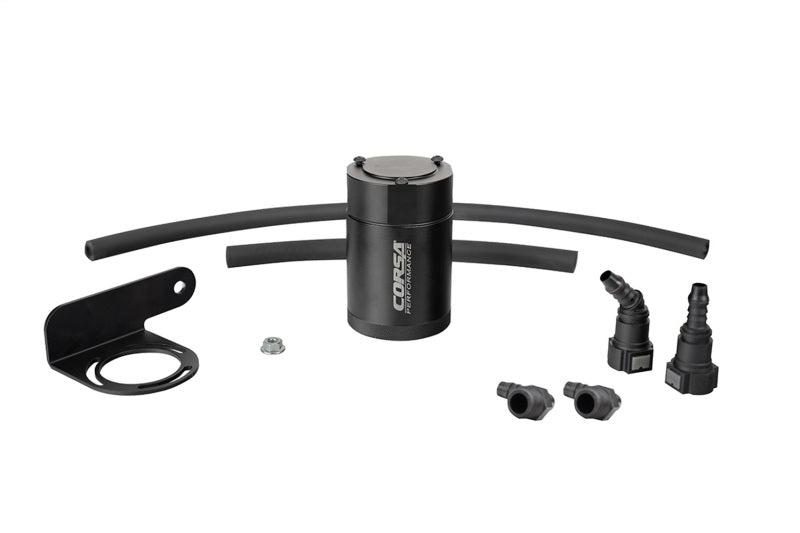 CORSA Performance Aluminum Oil Catch Can for 2019-2024 Silverado/Sierra & 2021-2024 Tahoe/Suburban/Yukon/Denali