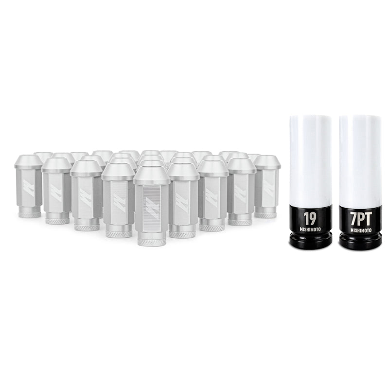 Mishimoto Aluminum Locking Lug Nuts M12x1.5 27pc Set - Silver