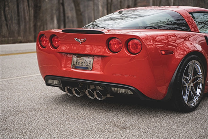CORSA Performance Polished AxleBack Exhaust with 4.5in Twin Tips for 06-13 Chevy Corvette C6 Z06 7.0L / 09-13 ZR1 6.2L