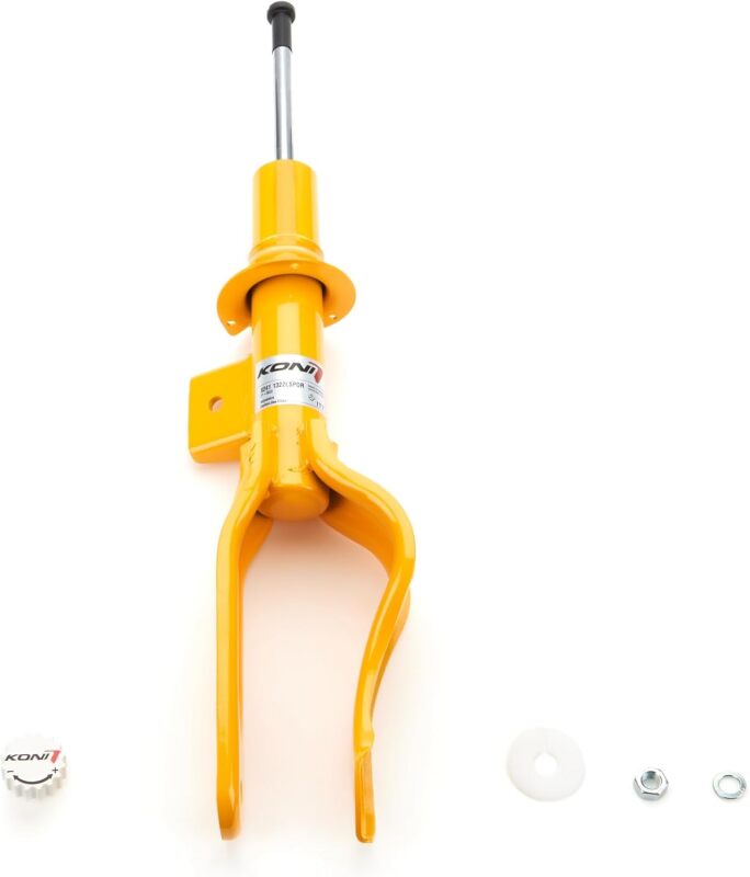 KONI Sport (Yellow) Shock Front Driver Side for 17+ Tesla Model 3 and 20+ Model Y AWD/RWD - OneFastShop