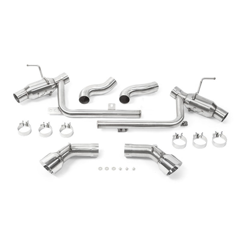 Mishimoto Pro Dual-Tip Axle-Back Exhaust - Chevrolet Camaro SS 2016-2020 - Polished Tips