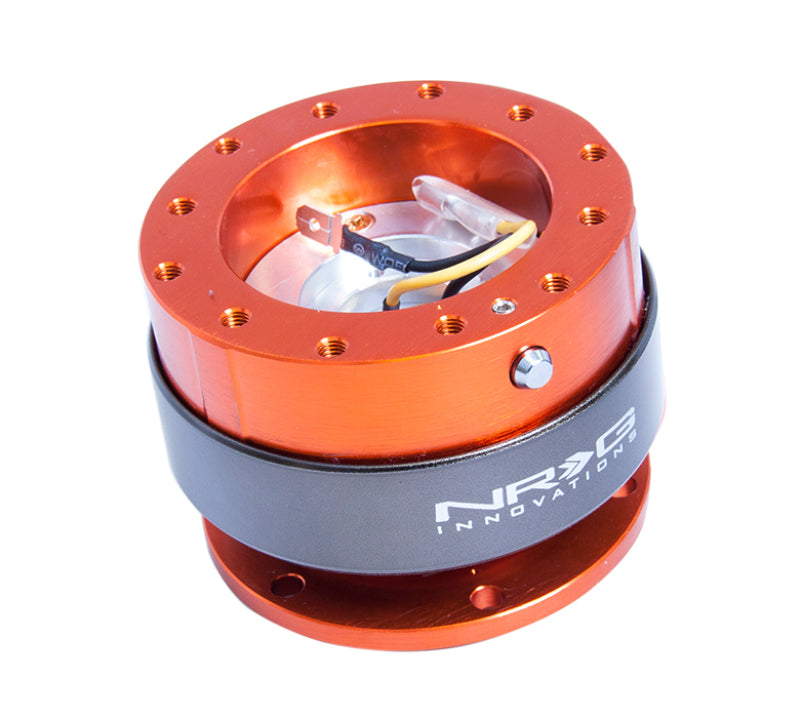 Nrg Quick Release Gen 2.0 Orange Body Titanium Chrome Ring - Vehicle Compatibility (if provided) - OneFastShop