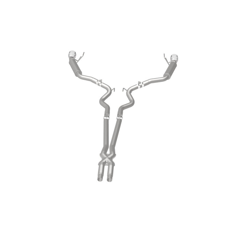 Magnaflow Cat Back Exhaust System SS 2.5in Competition Dual Split Polished 4.5in Tips 2015-2017 Ford Mustang V6 3.7L - OneFastShop