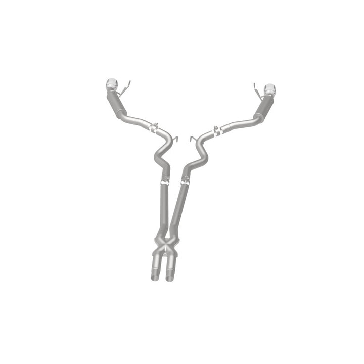 Magnaflow Cat Back Exhaust System SS 2.5in Competition Dual Split Polished 4.5in Tips 2015-2017 Ford Mustang V6 3.7L - OneFastShop