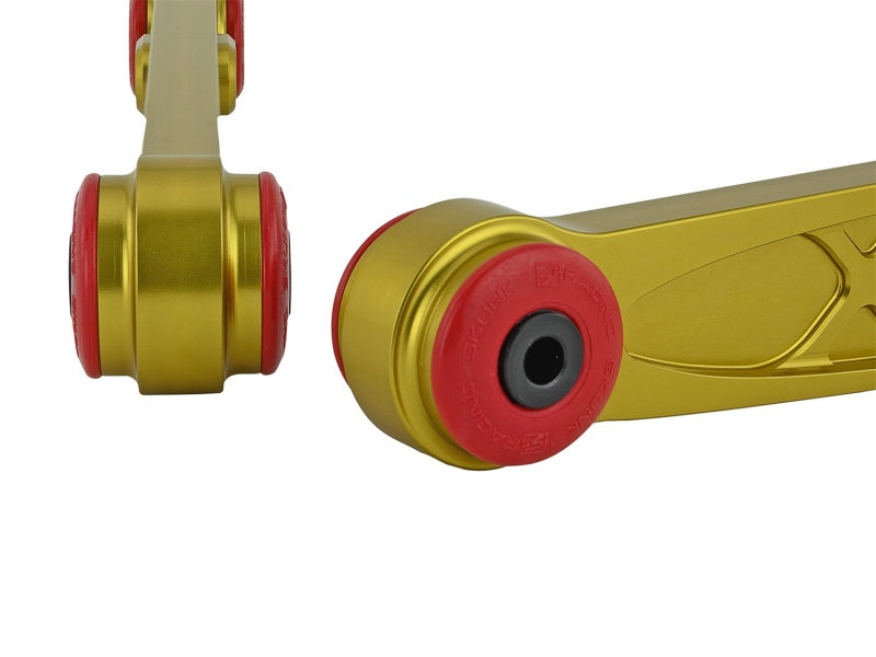 Skunk2 Racing EK Alpha Series Rear Lower Control Arm Set - Gold for 1996-2000 Honda Civic CX/DX/EX/GX/HX/LX/Si