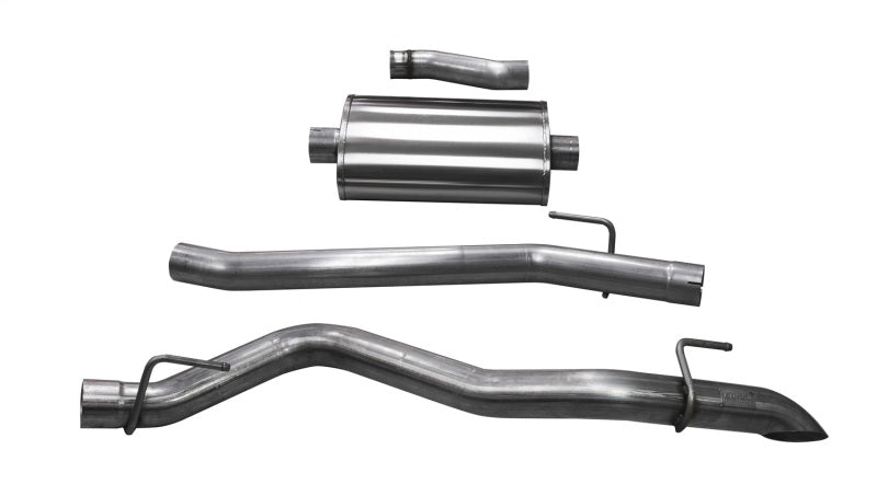 Corsa Performance Cat-Back Exhaust 3.0in Single Side Exit Turn Down Tip - 2020-2024 Jeep Gladiator JT - OneFastShop