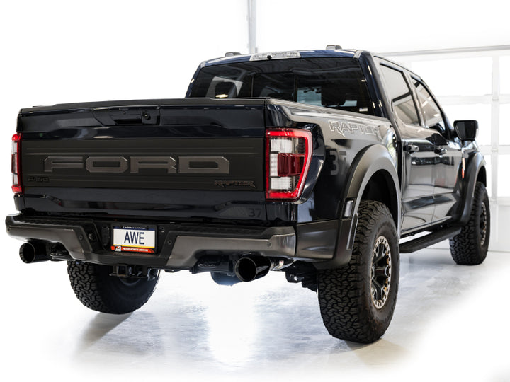 AWE Gen 3 Ford Raptor SwitchPath Exhaust with Diamond Black Tips - Fits 2021-2024 Ford F-150 Raptor - OneFastShop