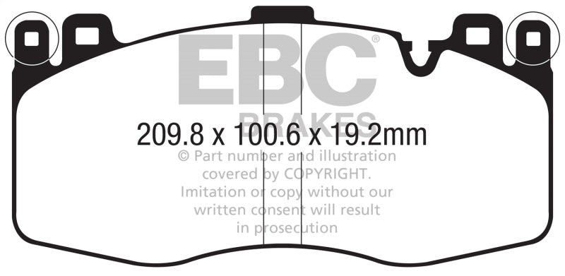 EBC Yellowstuff Front Brake Pads for 2015+ BMW X5M 4.4TT (F85) - OneFastShop