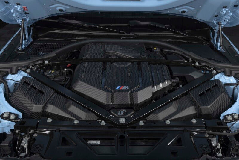 Dinan Carbon Fiber Engine Cover BMW M2/M3/M4 S58 2021-2026 - Matte Twill with Gloss Accents, image 3