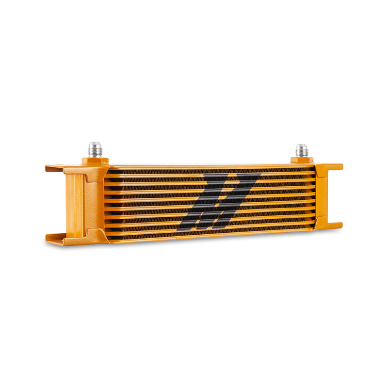 Mishimoto Oil Cooler 10 Row -6AN Gold Universal Fit - OneFastShop
