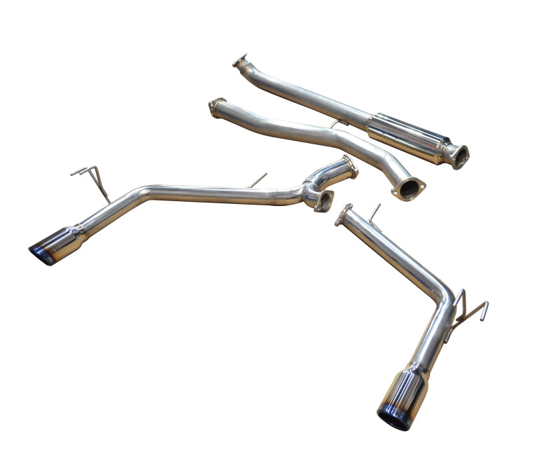 Injen Cat-Back Exhaust System with Dual Burnt Titanium Tips for 16-20 Honda Civic 1.5L Turbo Sedan - OneFastShop
