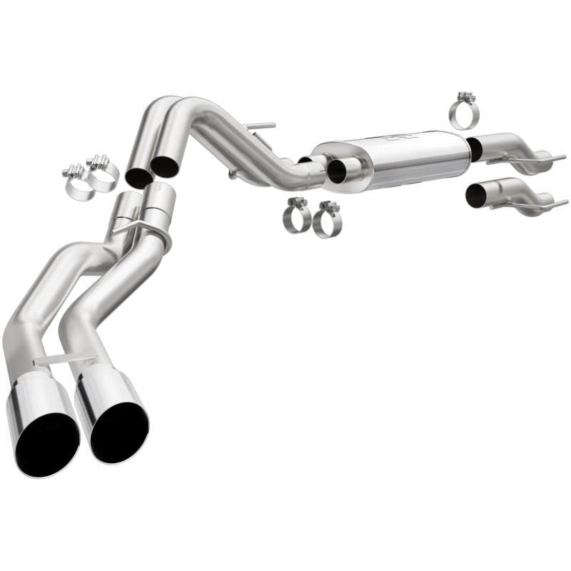 Magnaflow Street Series Cat-Back Exhaust System for 15-21 Ford F-150 SS Polished Rear Exit - OneFastShop